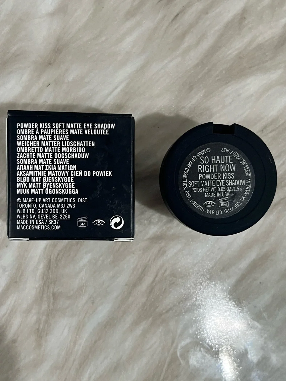 NEW MAC Cosmetics So Haute Right Now Powder Kiss Soft Matte Pigmented Eyeshadow